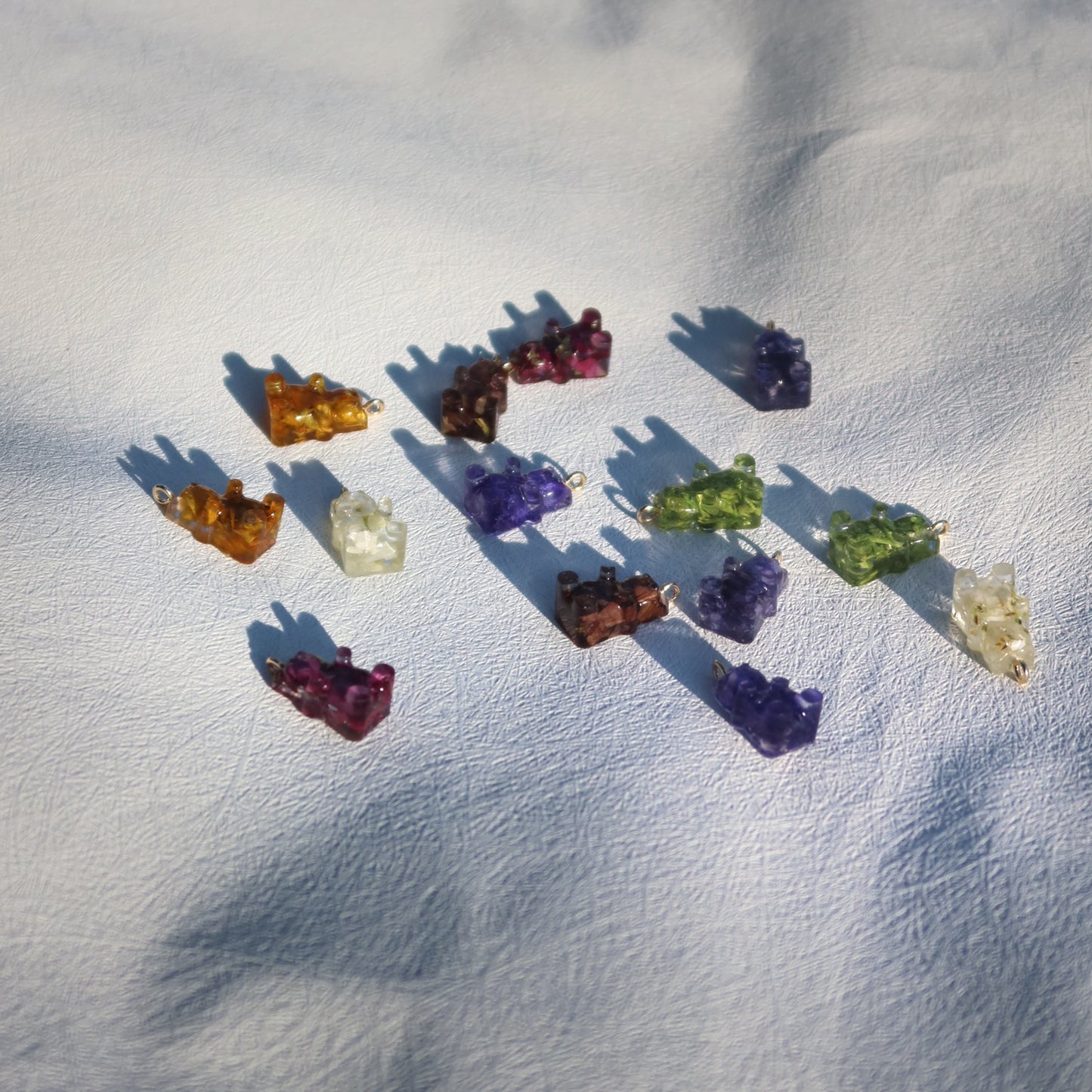 Gummibären-Ohrringe in verschiedenen Farben